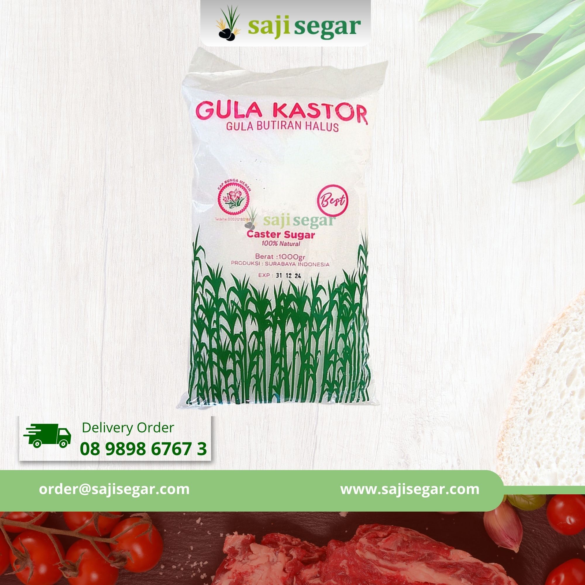gula kastor / caster sugar 1kg